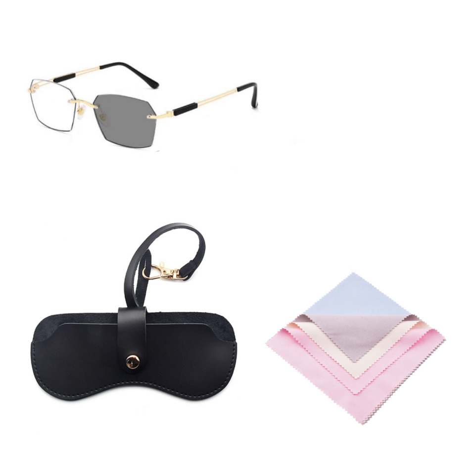 2-in-1-Lesebrille mit photochromem Blaulichtschutz