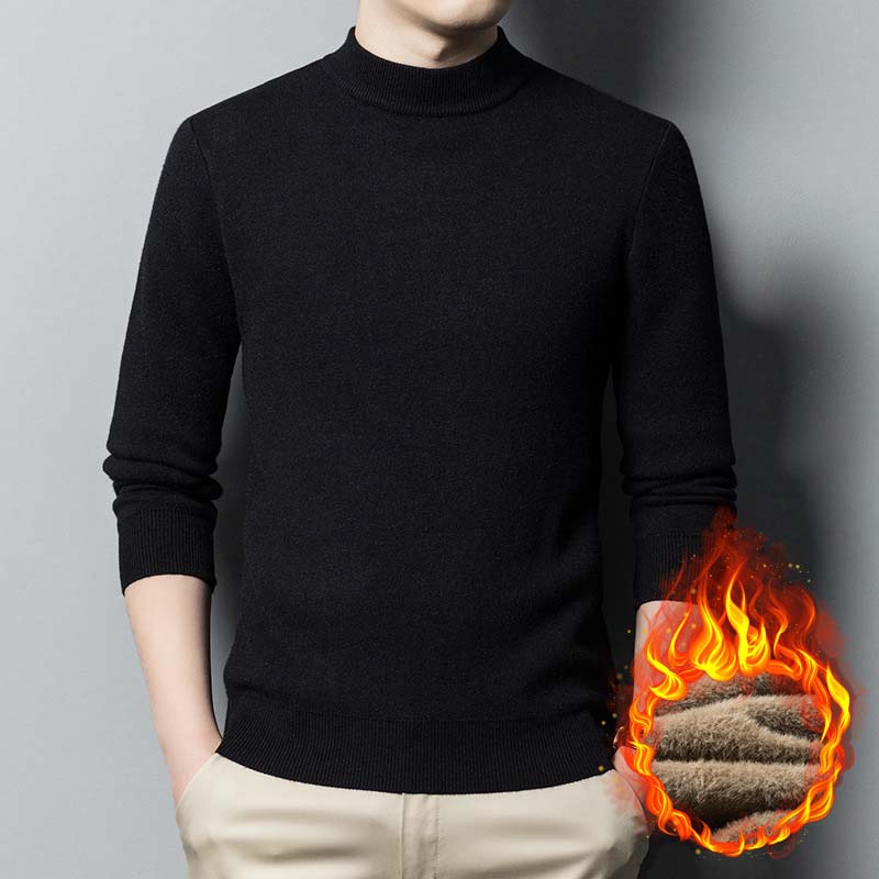 Herren-Rollkragenpullover in schmaler Passform