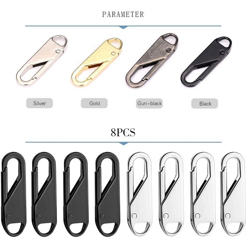 Universal abnehmbarer Reißverschluss-Schieber(1 SET/8pcs)