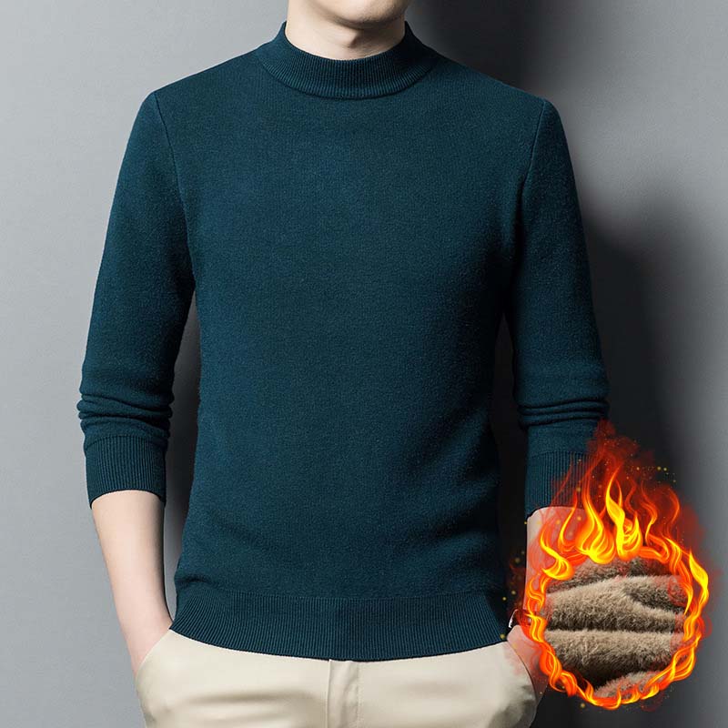 Herren-Rollkragenpullover in schmaler Passform