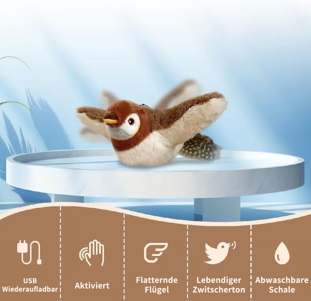 🔥Letzter Tag 49 % RABATT - 🐾Interaktives zwitscherndes Vogel-Katzenspielzeug