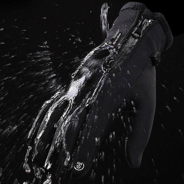 Winddichte Thermo-Fahrradhandschuhe mit Touchscreen-Funktion