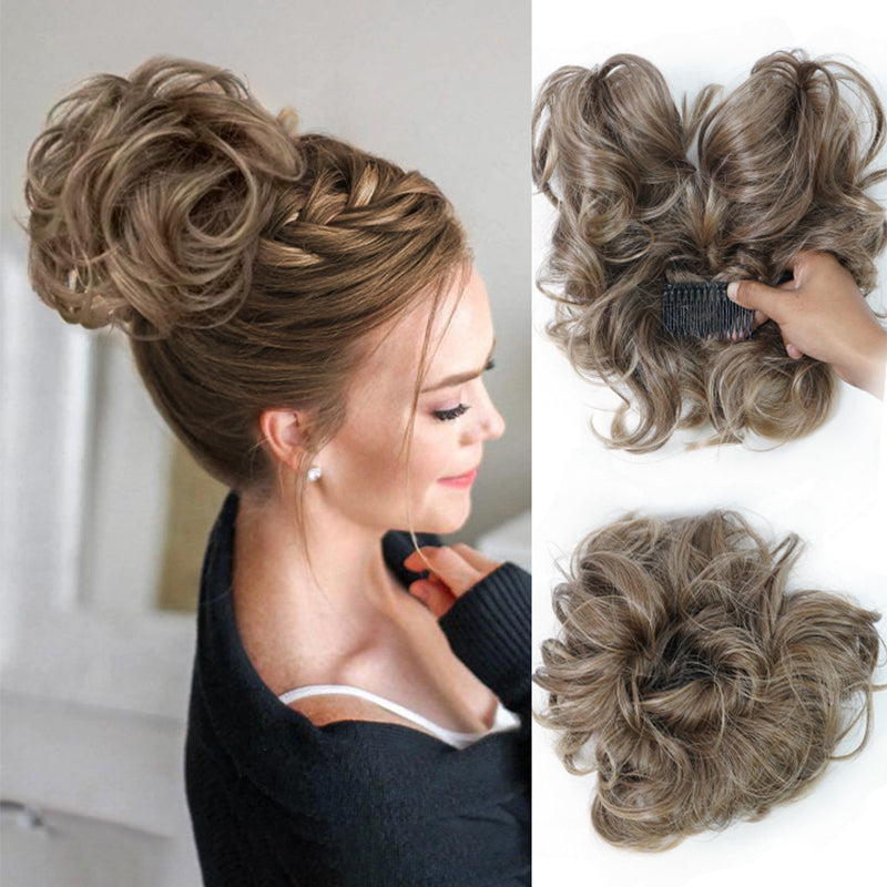💇♀️ 50% RABATT! ✨ Voluminöser Messy-Bun-Haarteil – Hitzebeständige Faser & stabiler Halt ✨