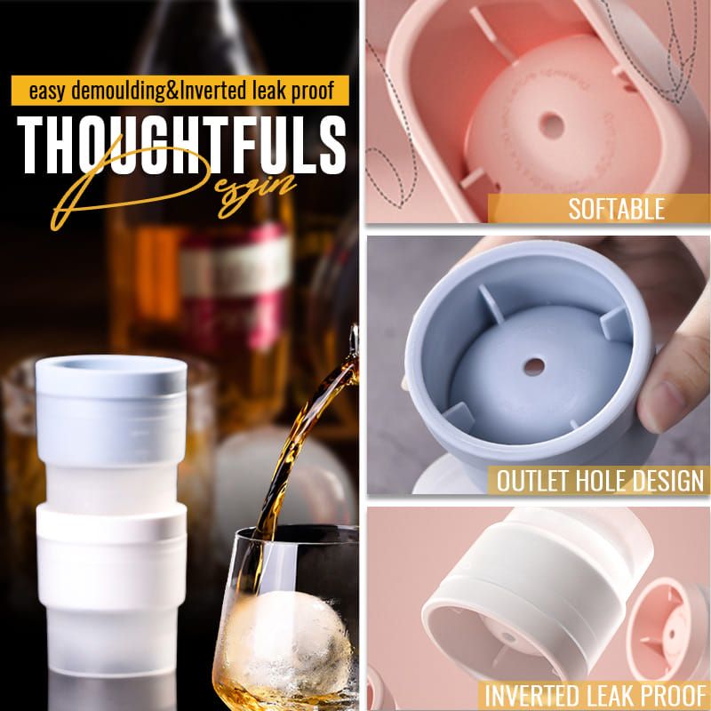 🎁Kaufen Sie 1 und erhalten Sie 9 gratis🎁Lebensmittelqualität stapelbar langsam schmelzende DIY-Eiskugel für Cocktail Whiskey