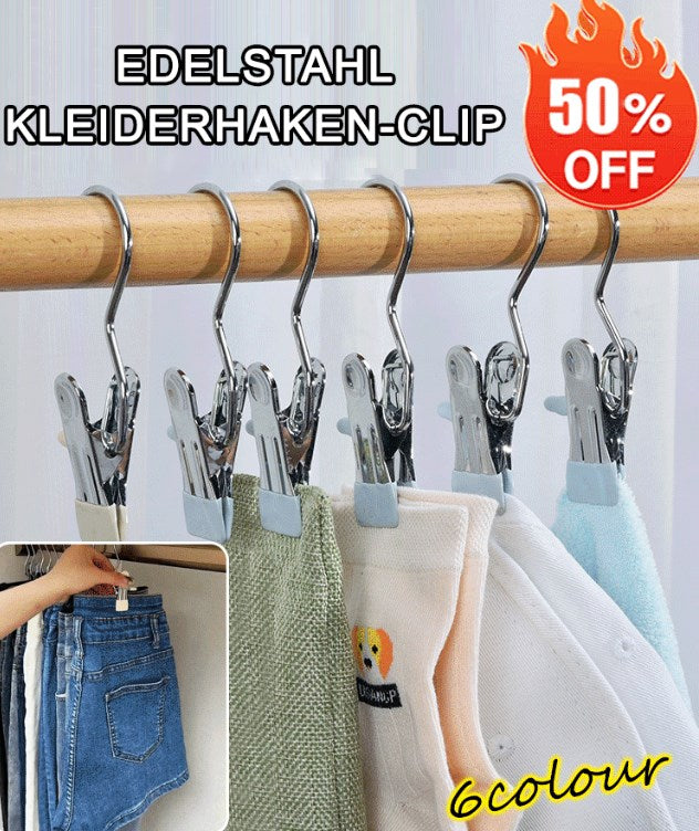 🔥🔥HEIßER SALE 50% RABATT🔥🔥Platzsparender Kleider- und Huthaken🪮👖