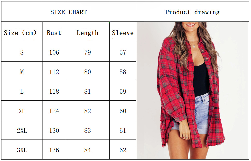 ⏳Begrenzte Zeit 50% Rabatt💥Mineral Washed Button-Down-Karohemd für Damen