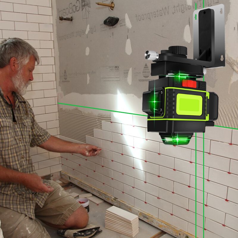 đČđČSelbstnivellierendes 16-Linien-Laser-NivelliergerĂ€t mit grĂŒnem Licht