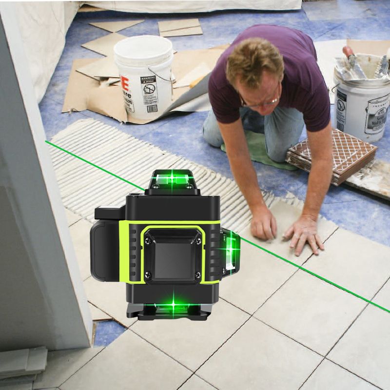 đČđČSelbstnivellierendes 16-Linien-Laser-NivelliergerĂ€t mit grĂŒnem Licht