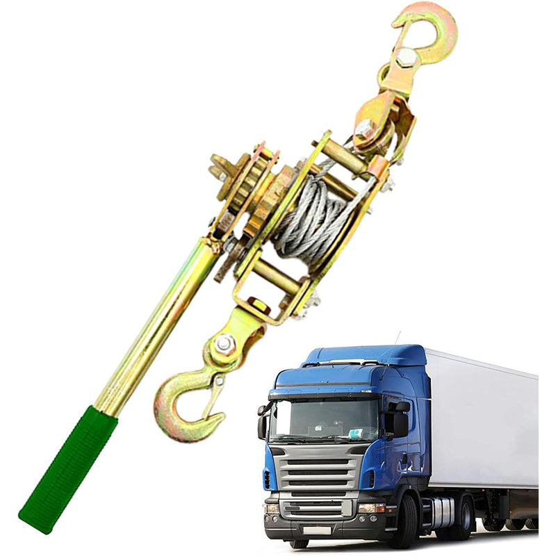 2 Tonnen Seilzugwinde mit 2 Haken