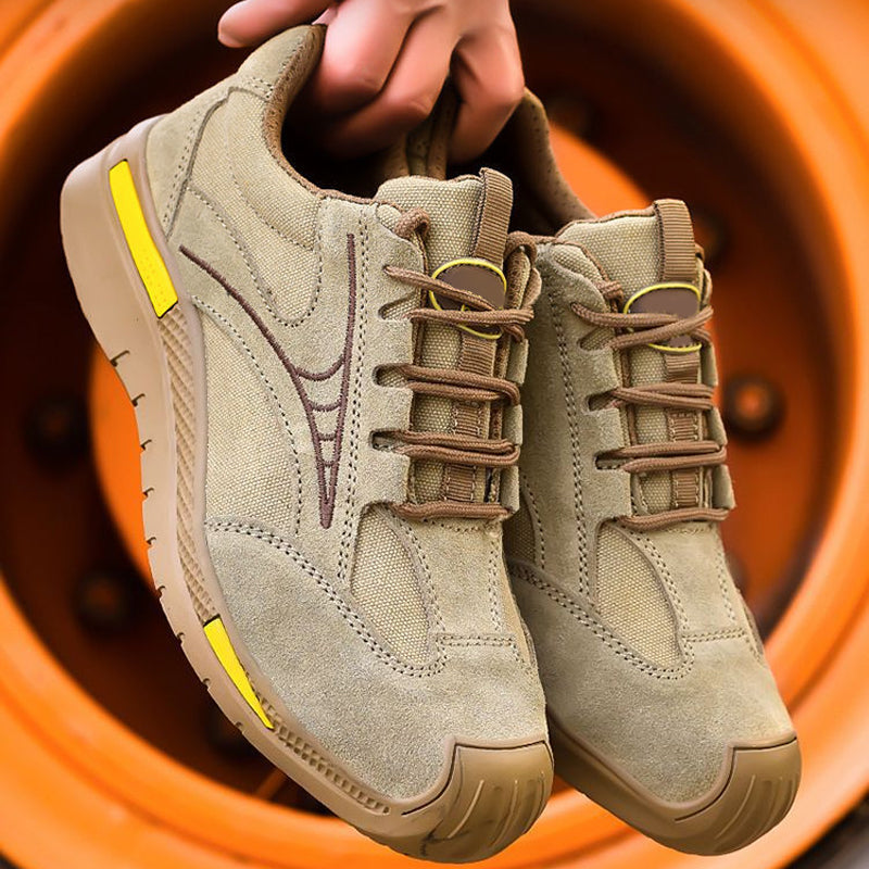 Leichte, atmungsaktive Stahlkappen-Wanderschuhe für Männer