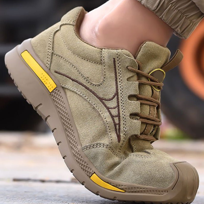 Leichte, atmungsaktive Stahlkappen-Wanderschuhe für Männer
