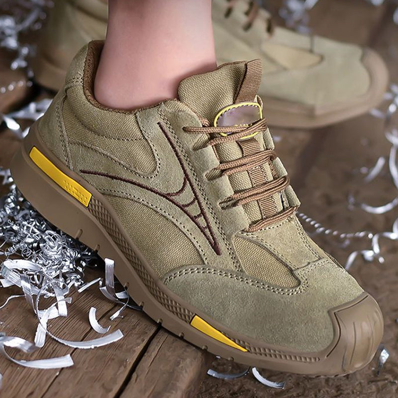 Leichte, atmungsaktive Stahlkappen-Wanderschuhe für Männer