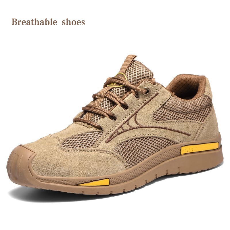 Leichte, atmungsaktive Stahlkappen-Wanderschuhe für Männer