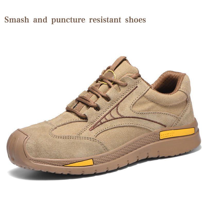 Leichte, atmungsaktive Stahlkappen-Wanderschuhe für Männer