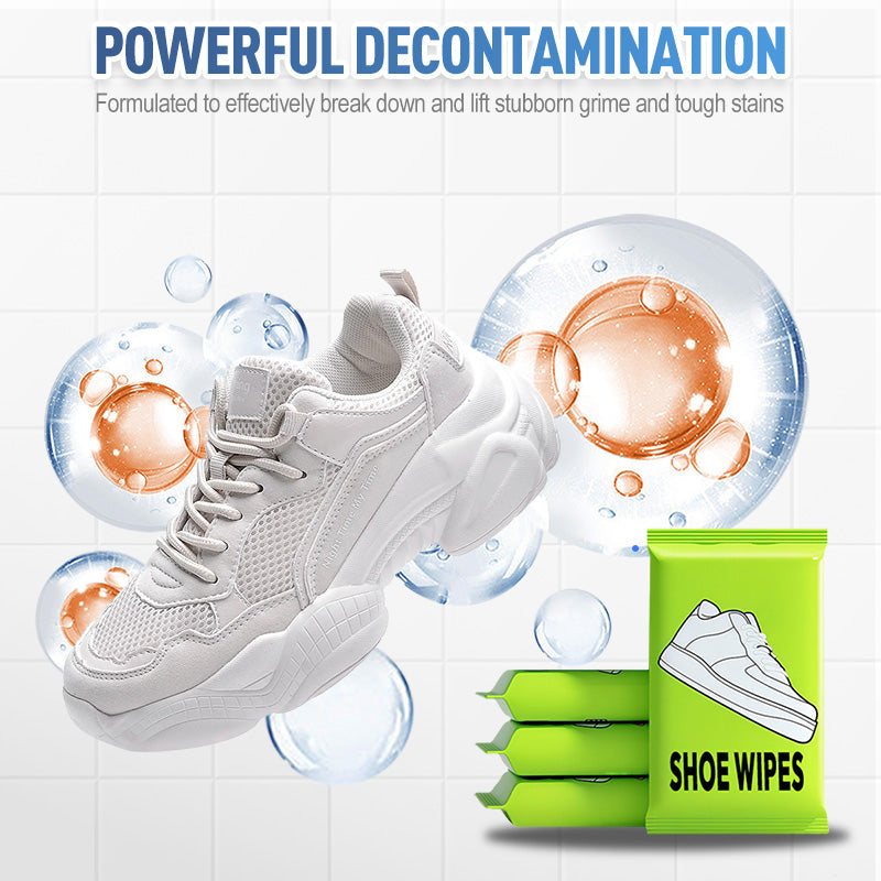 Schnelle Feuchttücher für Schuhe