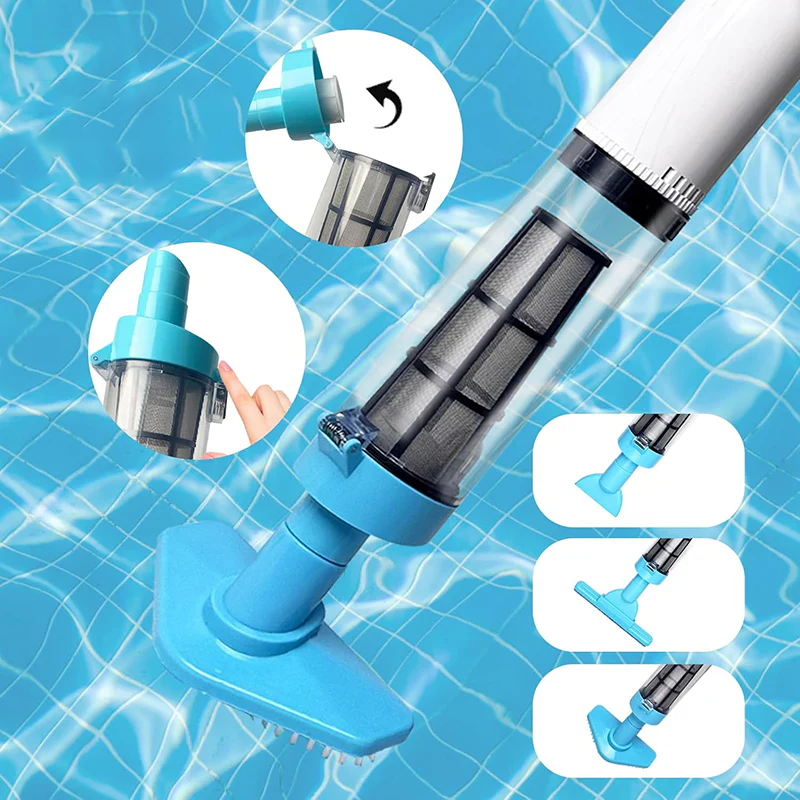 đBIS ZU 50 % RABATTâł 3-in-1 Kabelloser Wieder - aufladbarer Poolsauger mit Hochleistungs - motor