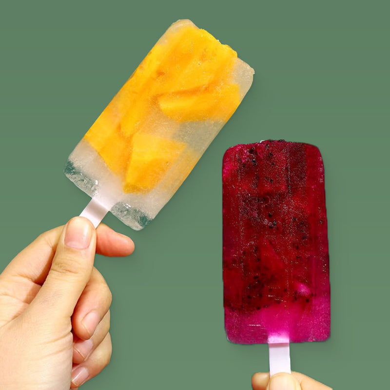 Eiszapfenform mit 4 Kavitäten, Deckel und Stäbchen