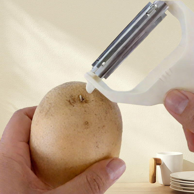 2-in-1-Doppelkopf-Schäler und -Reibe