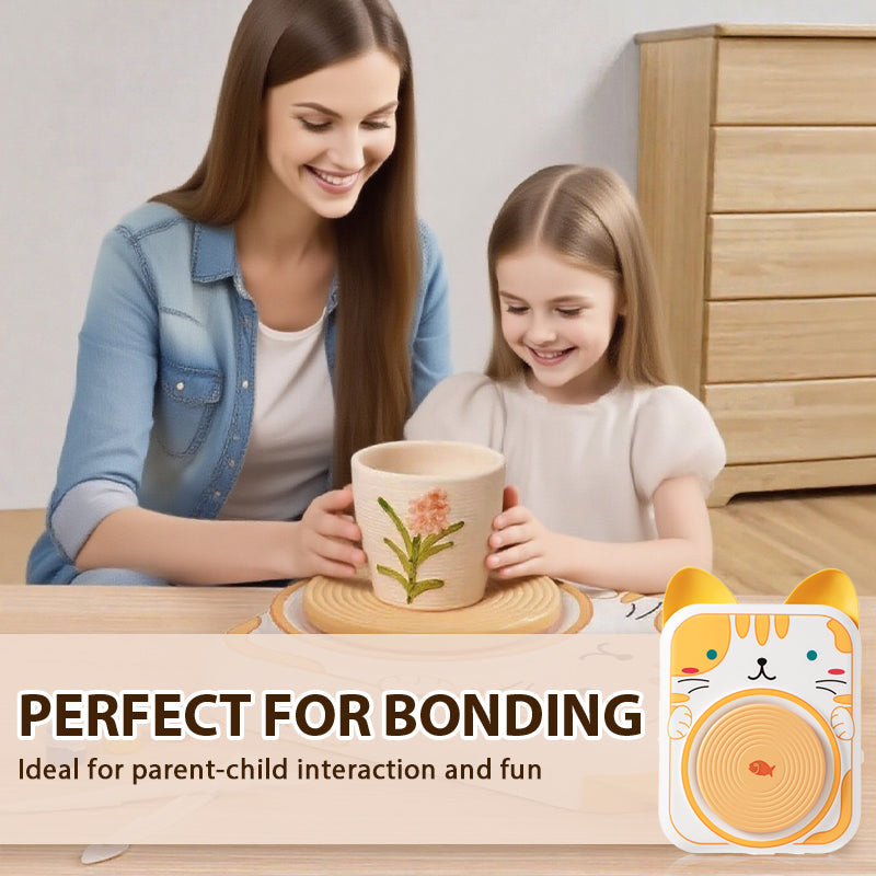 Süßes Tier-Töpferscheiben-Set für Kinder
