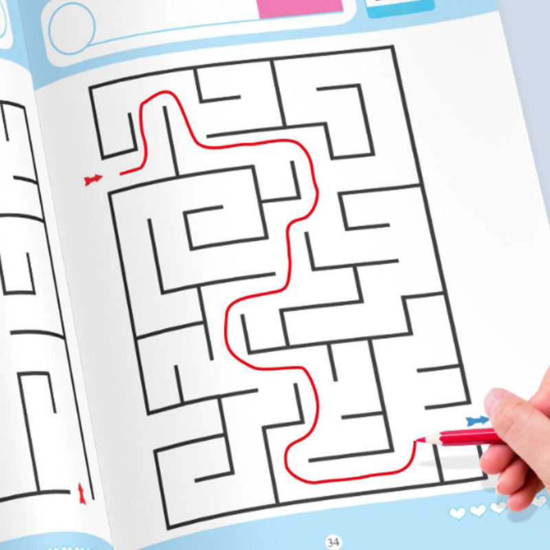 Vierstufiges progressives Labyrinth-Buchset für Kinder