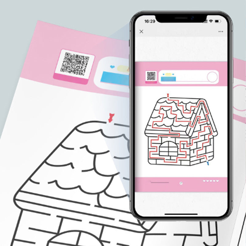 Vierstufiges progressives Labyrinth-Buchset für Kinder