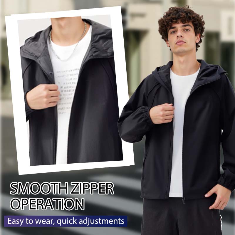 Herren-Arbeitsjacke mit Kapuze und lockerer Passform