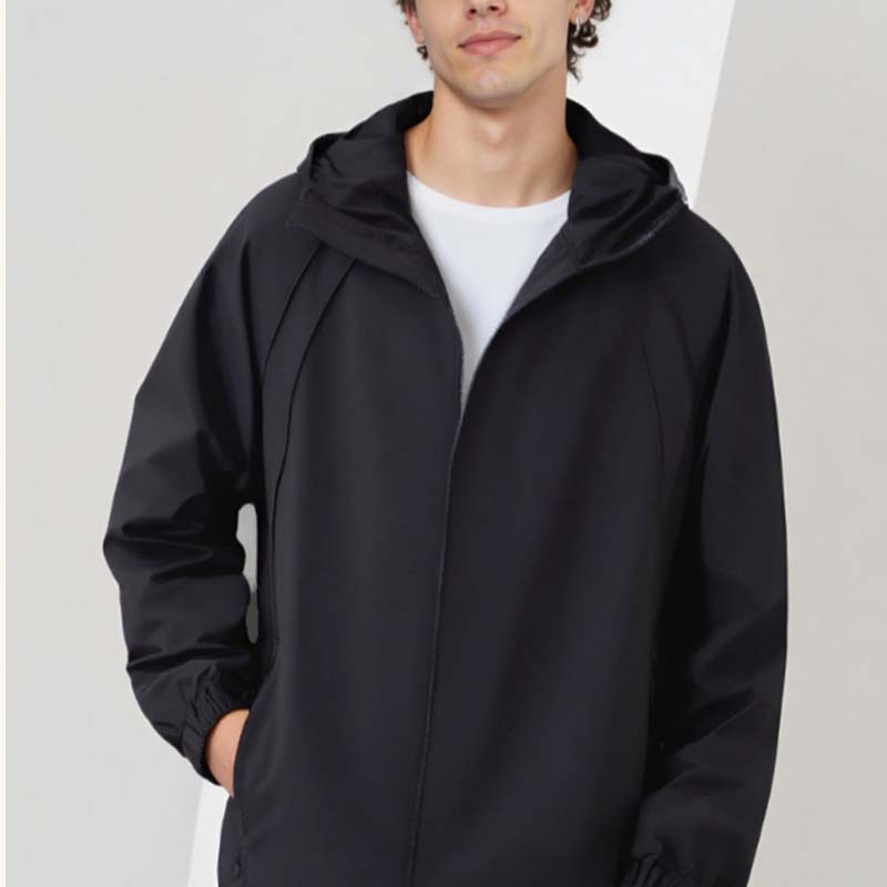 Herren-Arbeitsjacke mit Kapuze und lockerer Passform