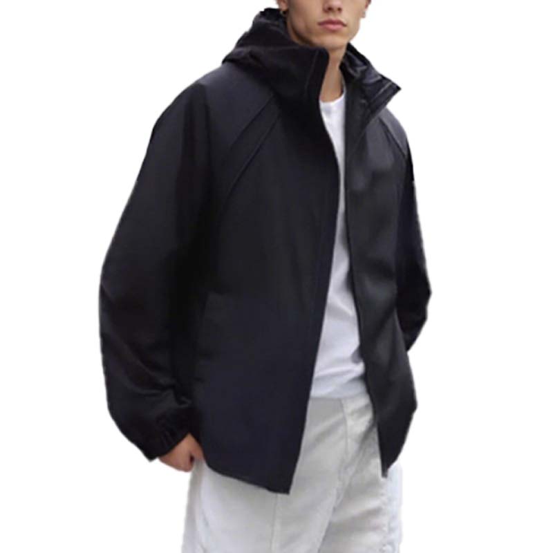 Herren-Arbeitsjacke mit Kapuze und lockerer Passform