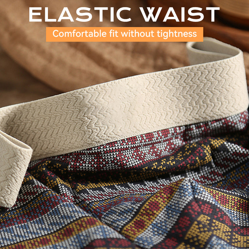 Atmungsaktive Boxershorts für Herren mit geometrischem Muster (1 kaufen 2 gratis dazu)
