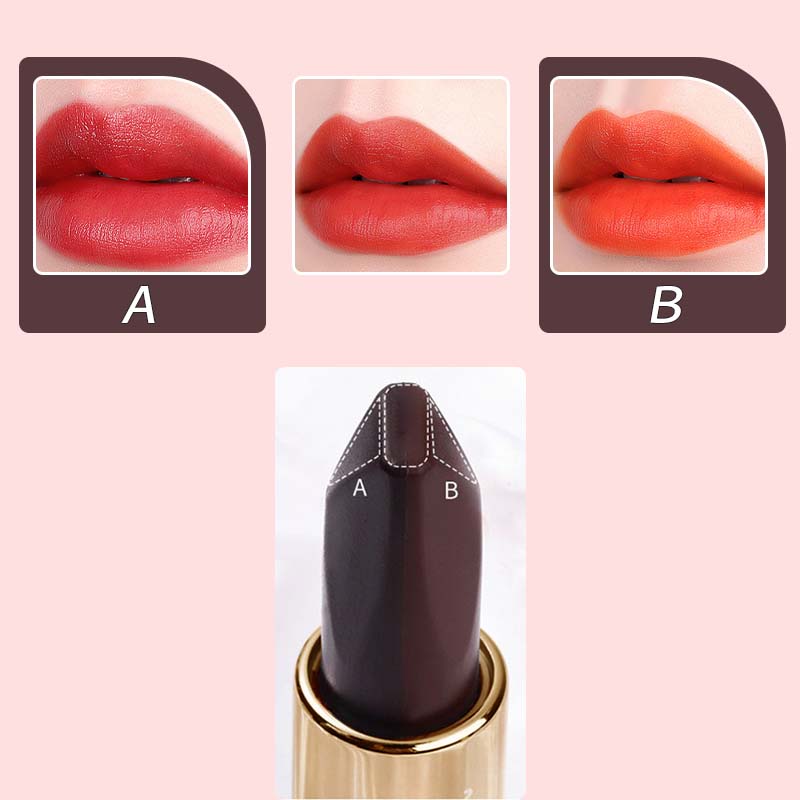 3-Farben-Feuchtigkeitsspendender, wasserfester, langanhaltender Lippenstift