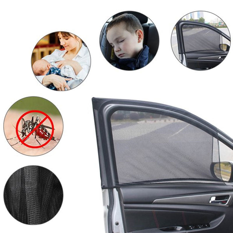 2PCS Atmungsaktive Mesh Auto Fenster Schatten