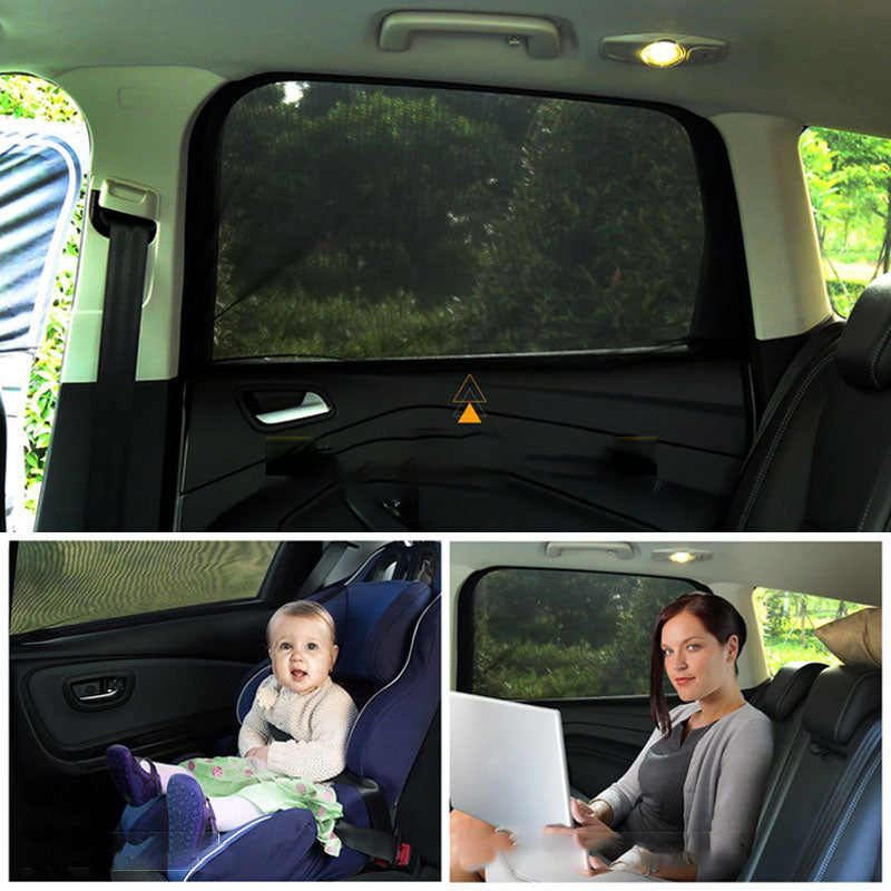 2PCS Atmungsaktive Mesh Auto Fenster Schatten
