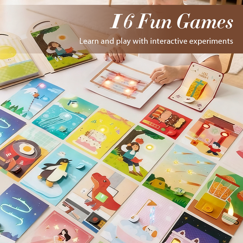 Elektrisches DIY-Spielzeugset: 16 Spiele & 8 Wissenspunkte