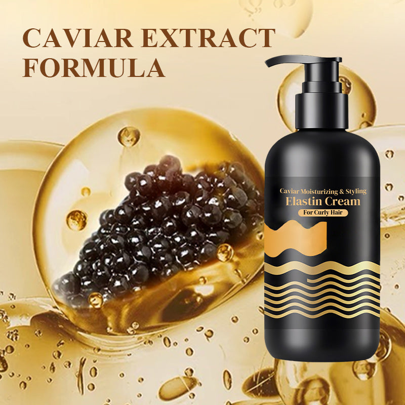 đŻ Der Retter fĂŒr lockiges Haar đ„Caviar Moisturizing & Styling Elastin Cream fĂŒr lockiges Haar