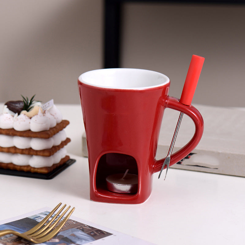🧆🍫 Keramischer Schokoladenfondue-Becher – Genuss pur, langlebig & nachhaltig ✨ Ideal für gemütliche Abende 🍓 Praktisch & einfach zu reinigen.