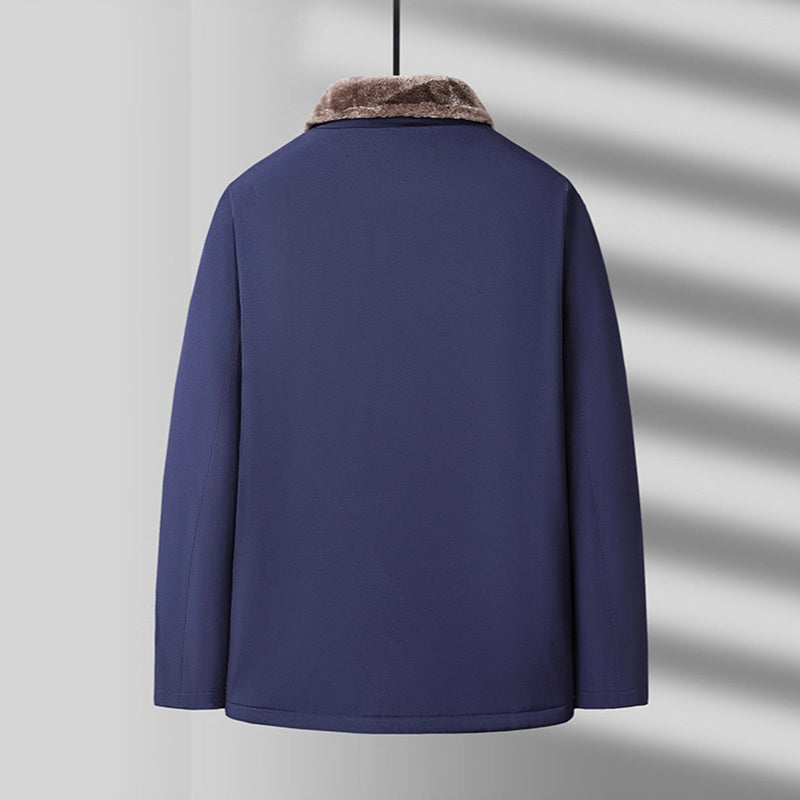 Warme Herrenjacke mit Plüschfutter