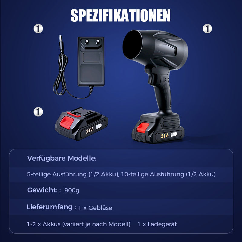 Leistungsstarkes elektrisches Handheld-Gebläse für Schneeräumung