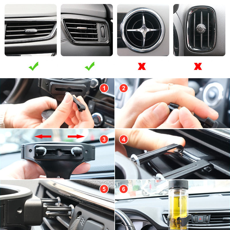 Multifunktionaler Autobecherhalter