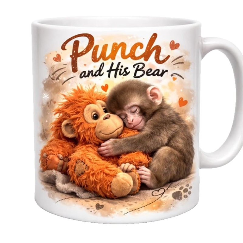 ☕🐒Niedlicher Affenbecher • Jeden Tag Wärme für dich