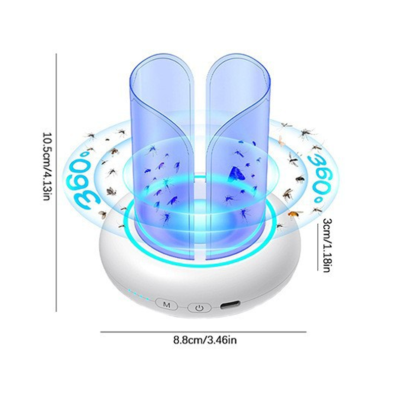 360° UV-LED Lampe gegen Mücken und Fliegen