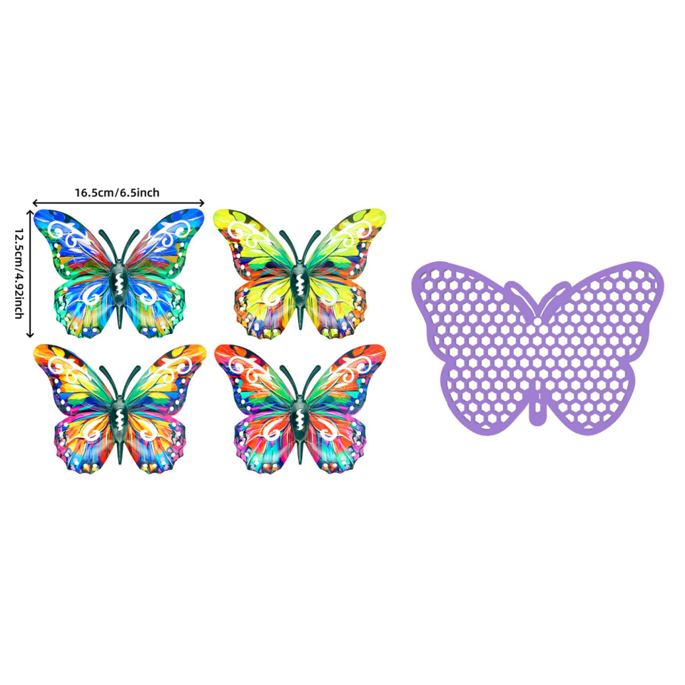 Metall-Schmetterling als Wanddekoration für den Außenbereich