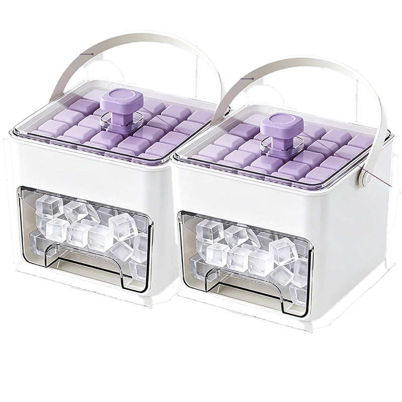 2-in-1 Eiswürfelform und Aufbewahrungsbox-Set