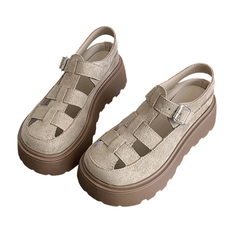 👡 ✨ Damens Plateau-Sandalen mit dicker Sohle – Bequem, stylisch & perfekt für den Sommer ☀️
