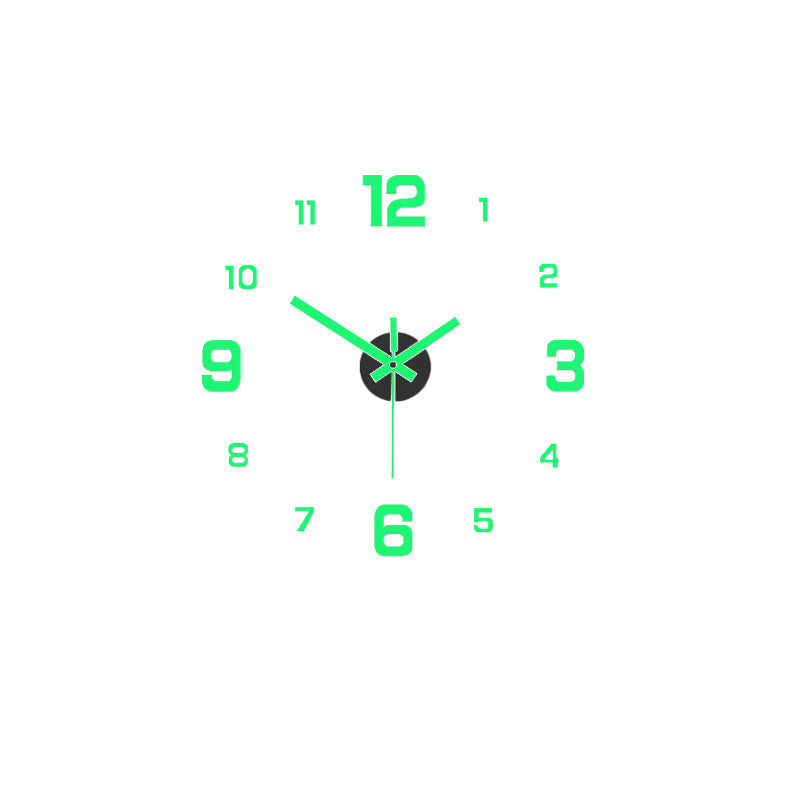3D DIY Leuchtende Acryl-Wanduhr-Set