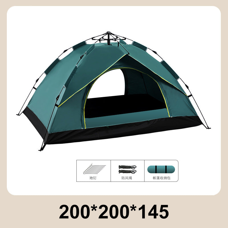 🔥Sonderangebot – Automatisches, schnell aufzubauendes, regensicheres Campingzelt-Set