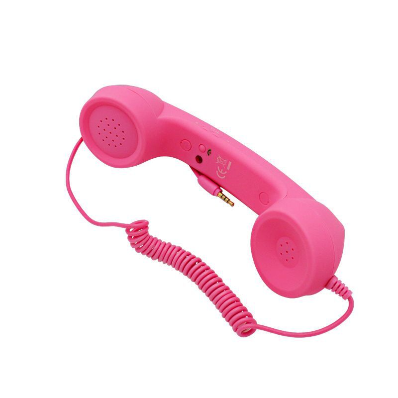 Retro-Telefonhörer für Handy mit Mikrofon