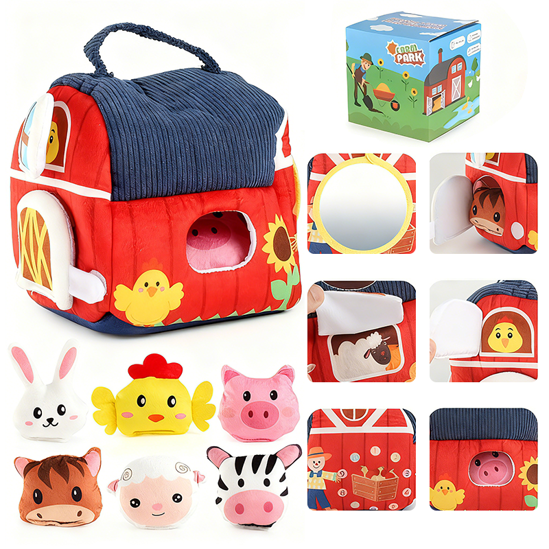 đ 2026 Neuheiten 50% RABATT đ„ Interaktives PlĂŒsch-Bauernhof-Spielset fĂŒr Kinder â 6 Erkundungszonen, niedliche Tierpuppen & tragbares Design â Lernen, Spielen & Wachsen âš