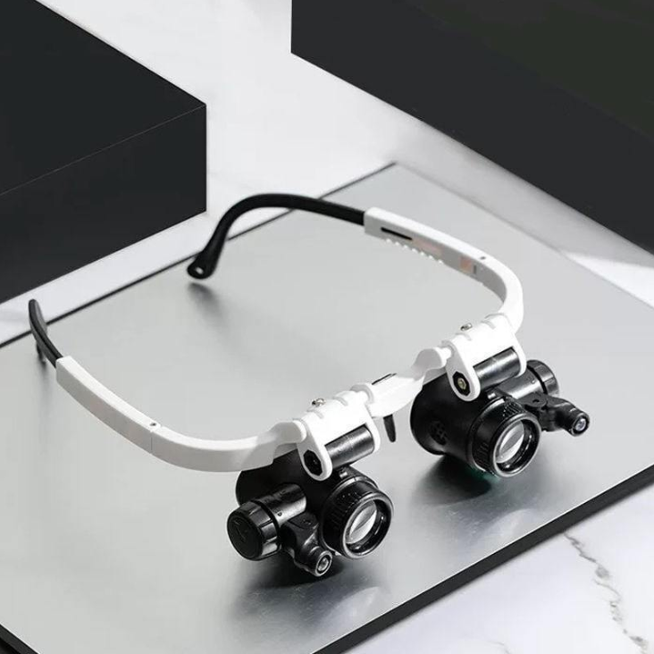 🔍👓 LED-Lupenbrille – 23-fache Vergrößerung 💡✨ hell & handsfree. Ideal für Präzisionsarbeiten, Löten, Basteln. Jetzt 50% RABATT sparen!