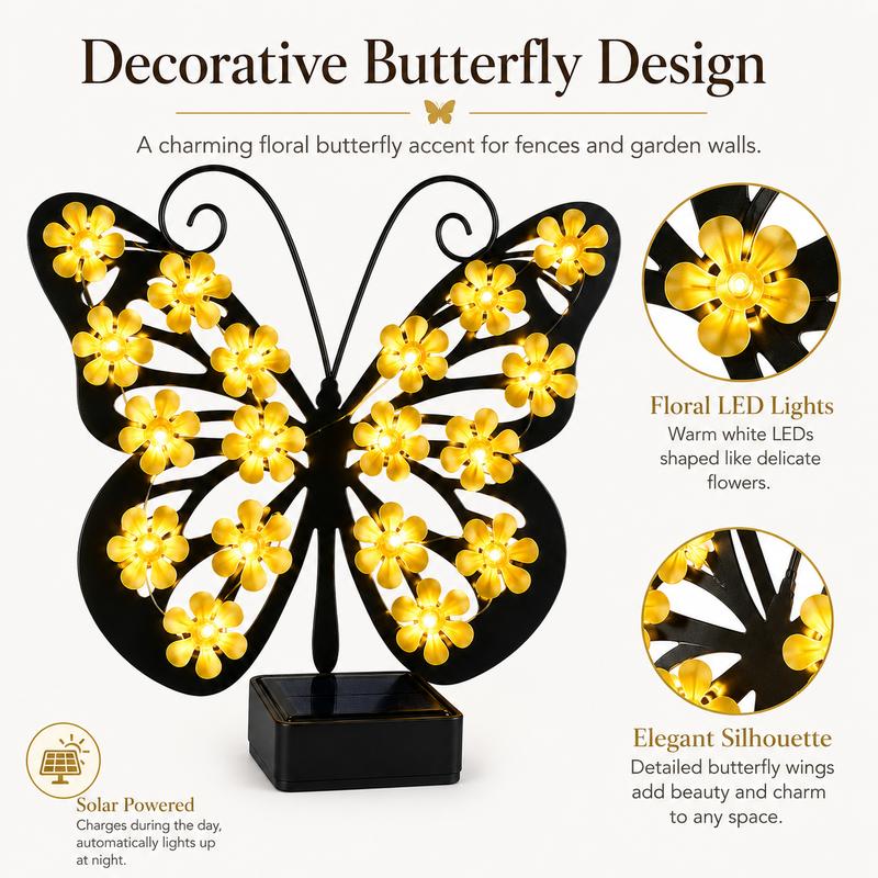 Solar Butterfly Light