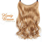 💕Haarverlängerung Unsichtbar Haarteil Extensions Haarverdichtung (55.8CM)